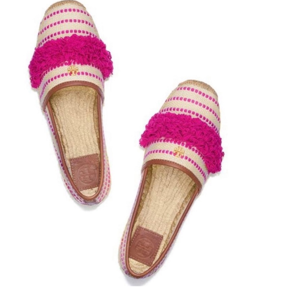 Tory Burch Shaw Fringe Espadrille Flats Espadrille